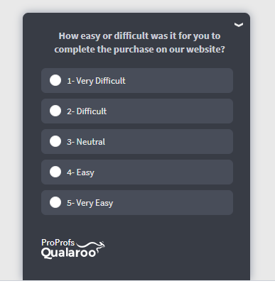 measure customer satisfaction using qualaroo